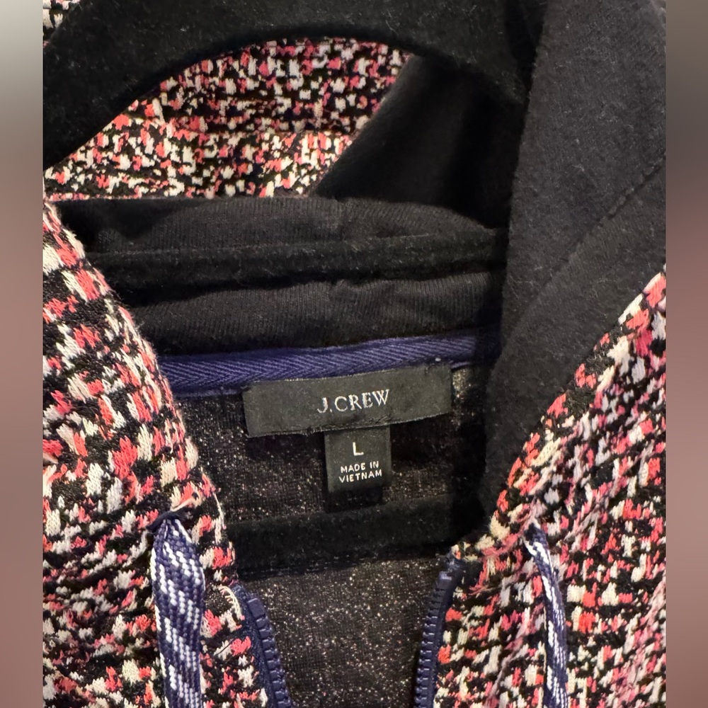 J. Crew Pink and Black Tweed Jacket - Picture 2 of 3